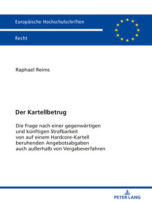 cover image of Der Kartellbetrug